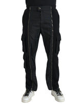 Pantalon skinny en coton mélangé noir de Dolce &amp; Gabbana