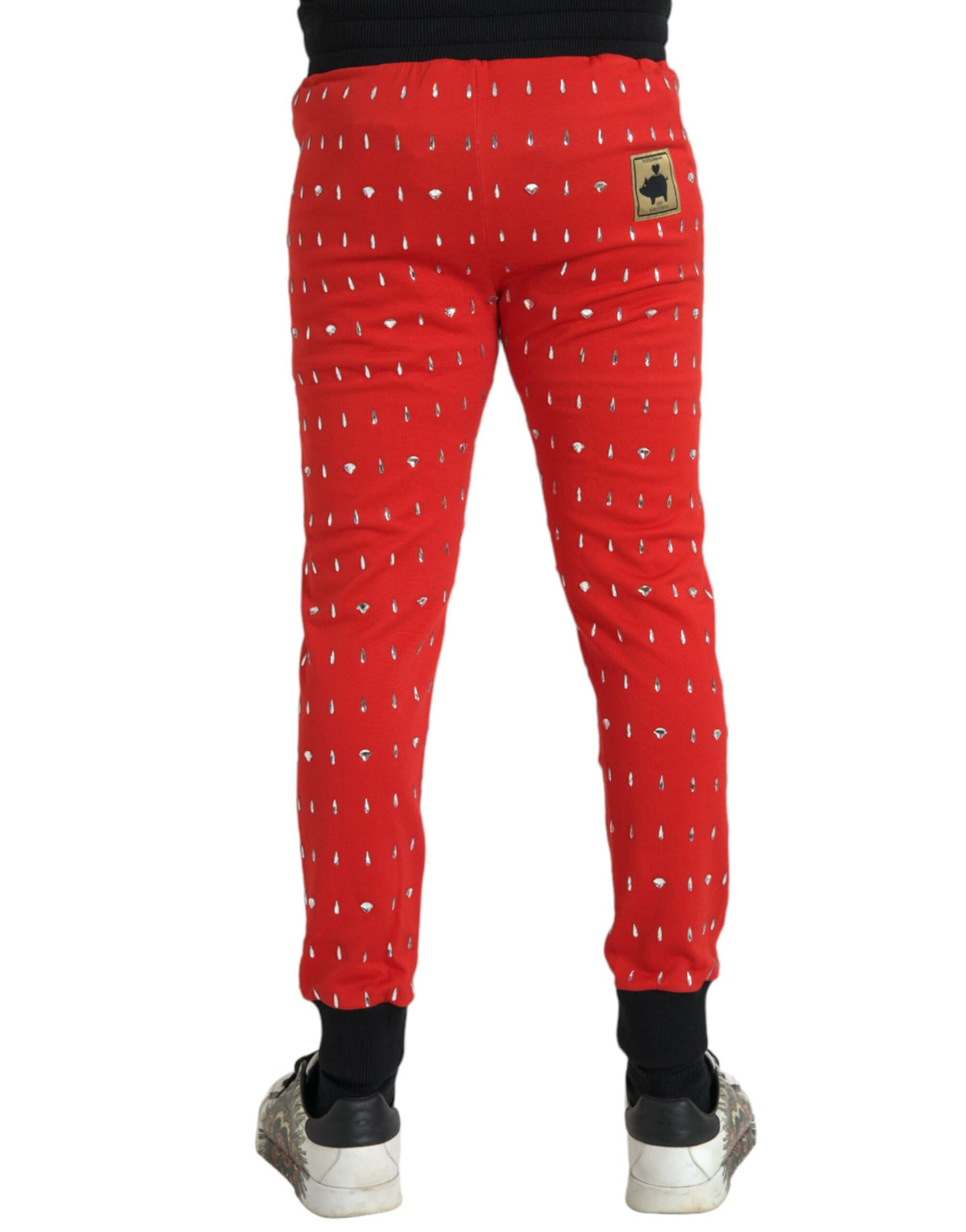 Pantalon de jogging Dolce &amp; Gabbana rouge, année du cochon.