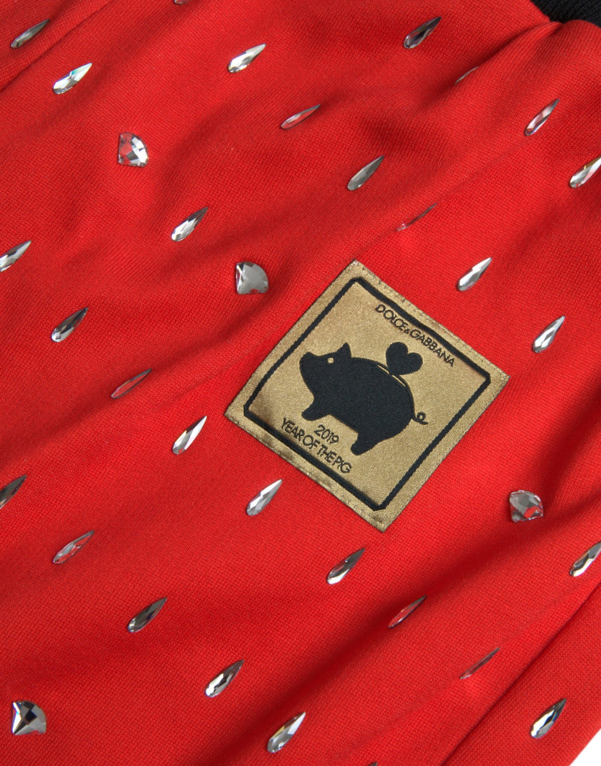 Pantalon de jogging Dolce &amp; Gabbana rouge, année du cochon.