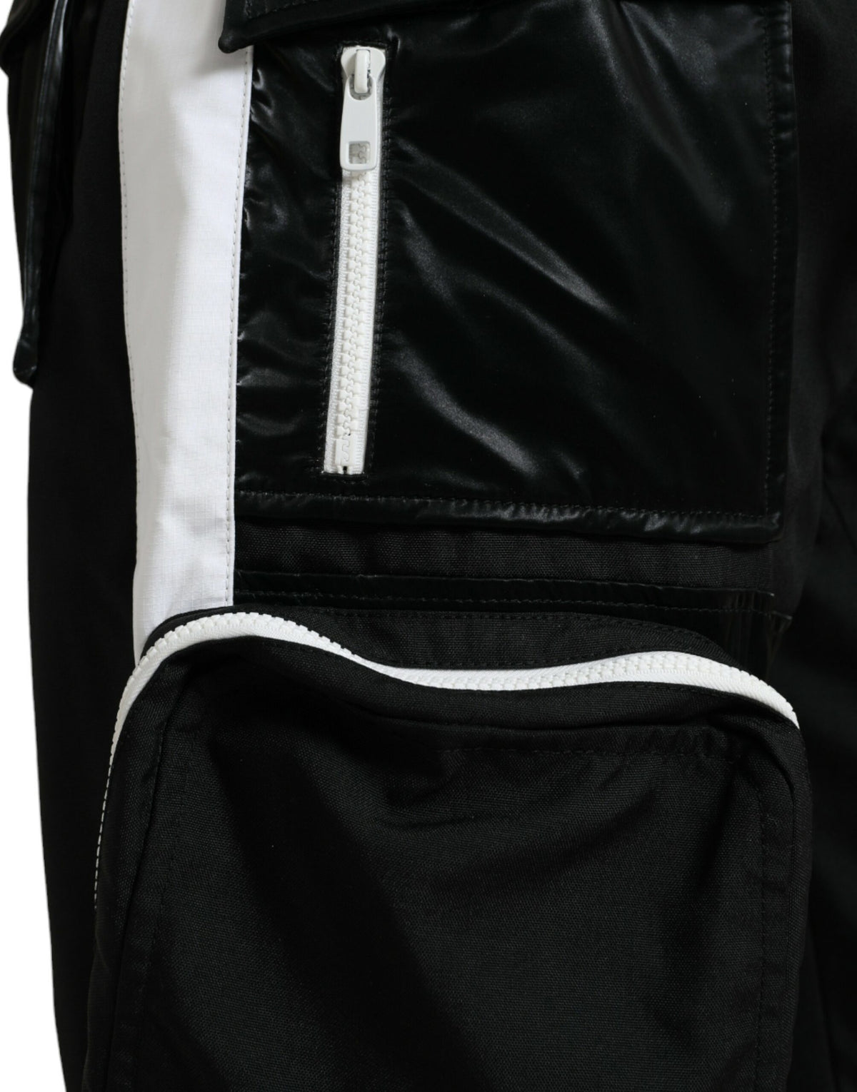 Pantalon de jogging cargo en nylon noir Dolce &amp; Gabbana pour homme