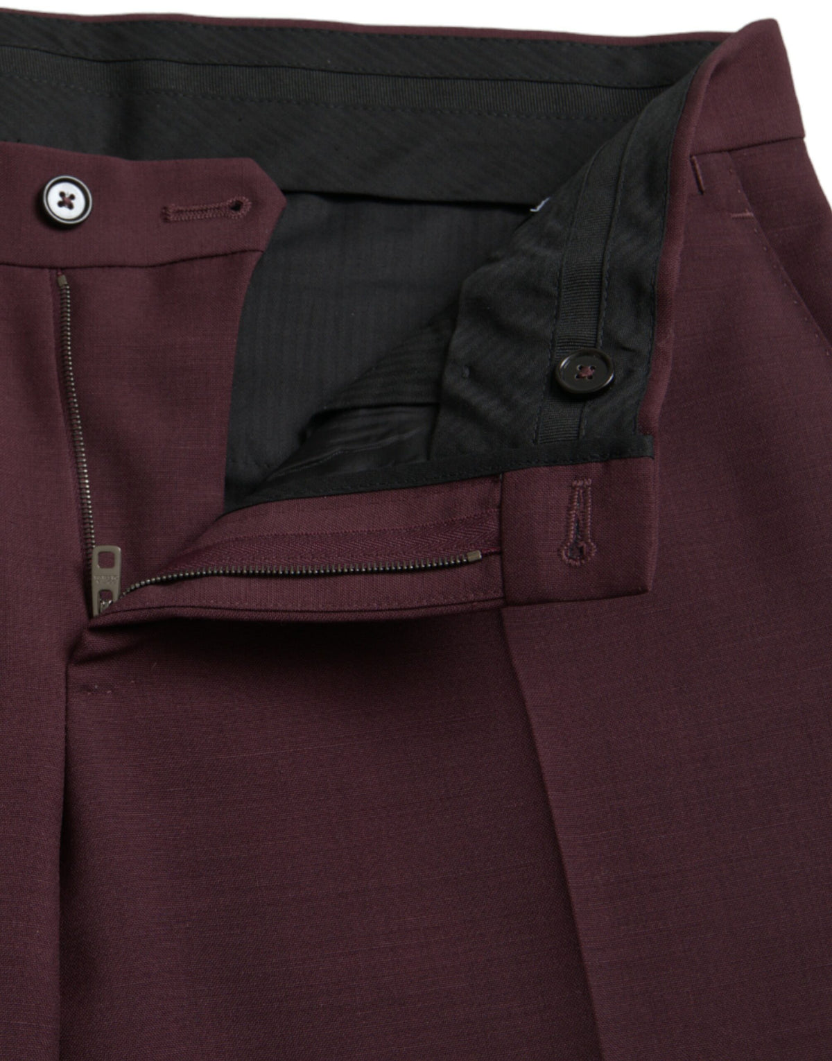 Pantalon tailleur slim en laine marron pour homme de Dolce &amp; Gabbana
