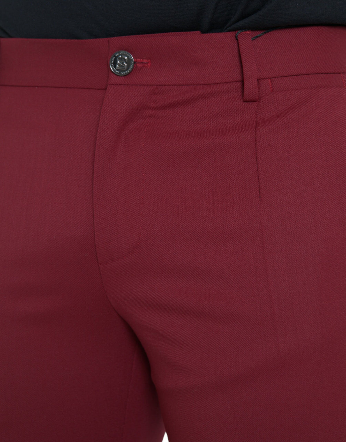 Pantalon tailleur slim pour homme en laine rouge de Dolce &amp; Gabbana