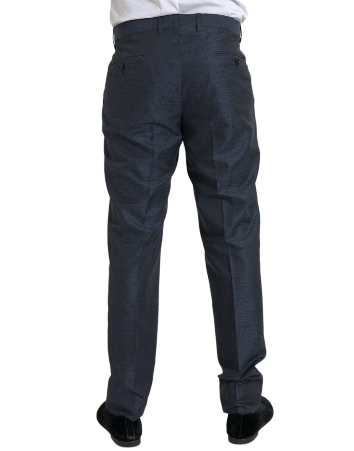 Pantalon tailleur slim en laine bleue pour homme de Dolce &amp; Gabbana