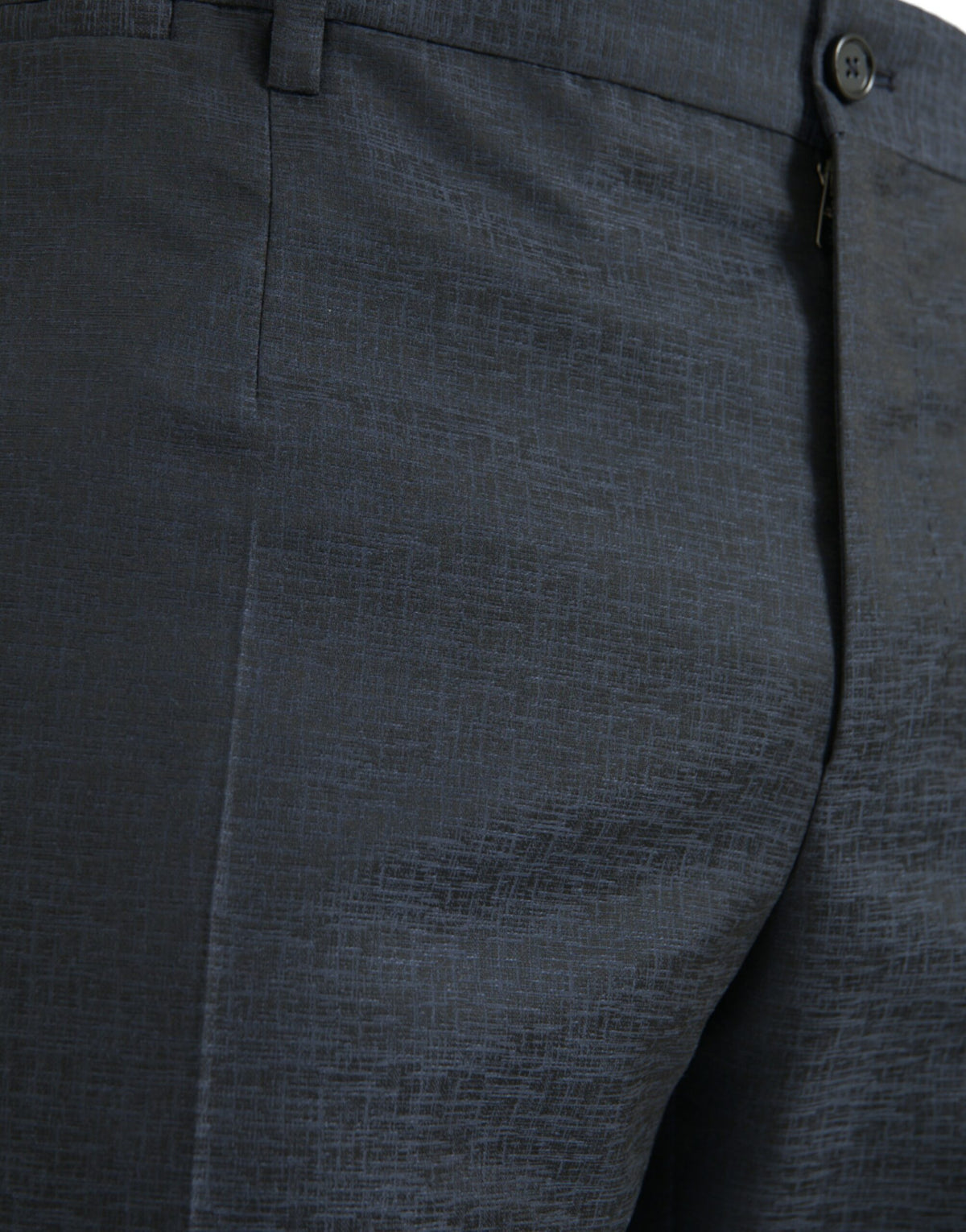 Pantalon tailleur slim en laine bleue pour homme de Dolce &amp; Gabbana