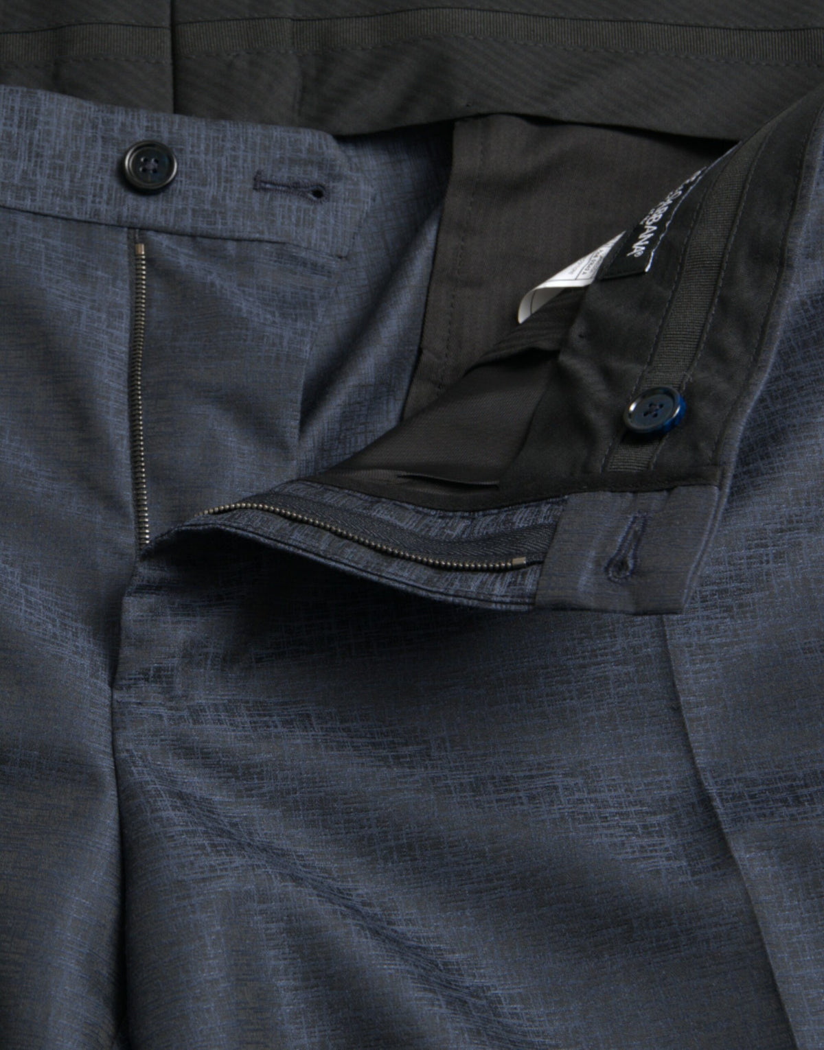 Pantalon tailleur slim en laine bleue pour homme de Dolce &amp; Gabbana