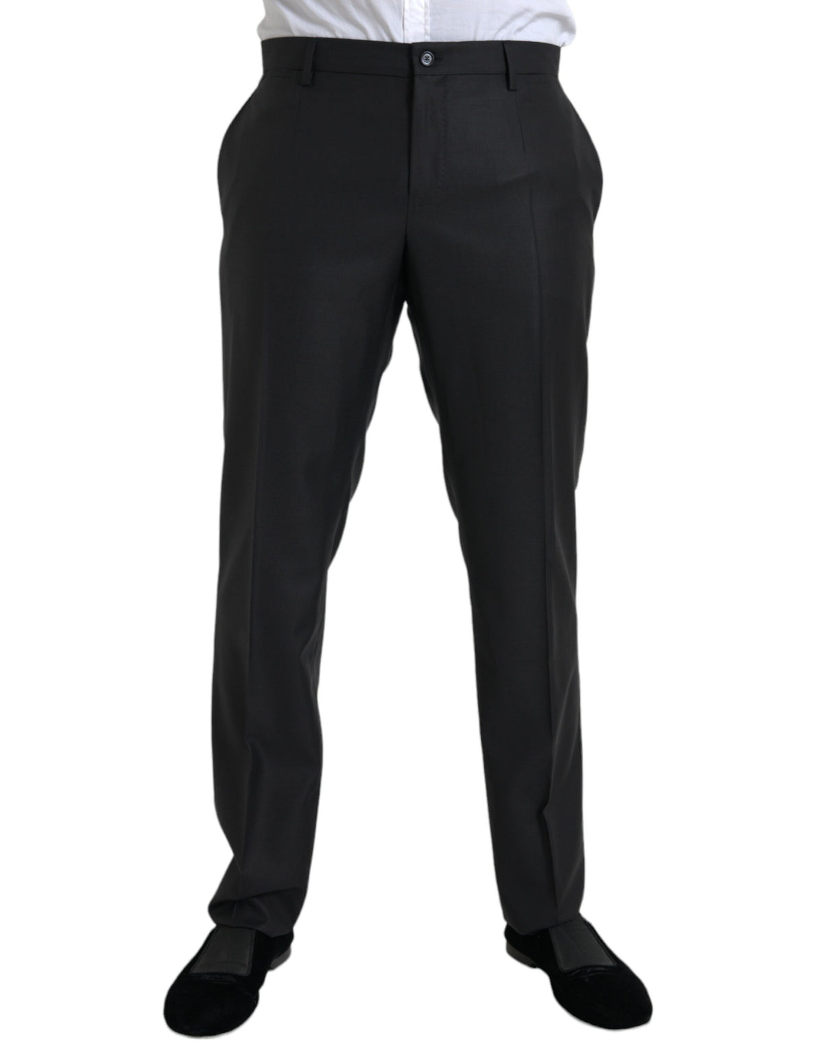Pantalon-jupette noir en laine et soie, Dolce &amp; Gabbana