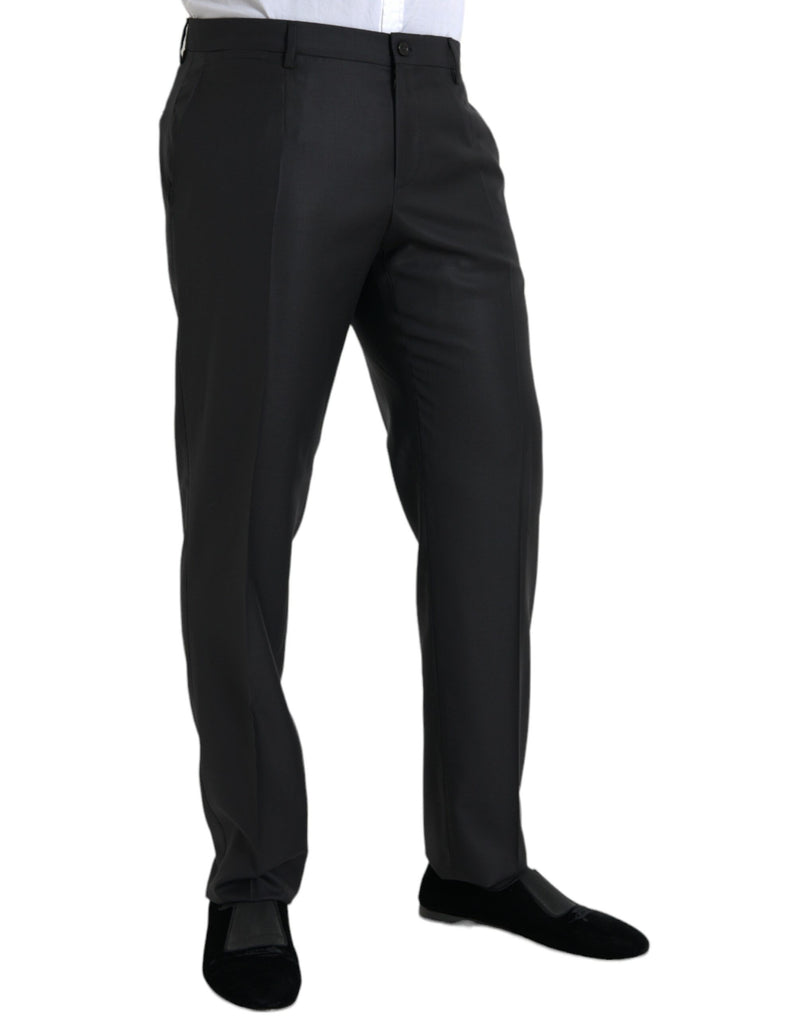 Dolce &amp; Gabbana zwarte wollen zijden skinny broekpak