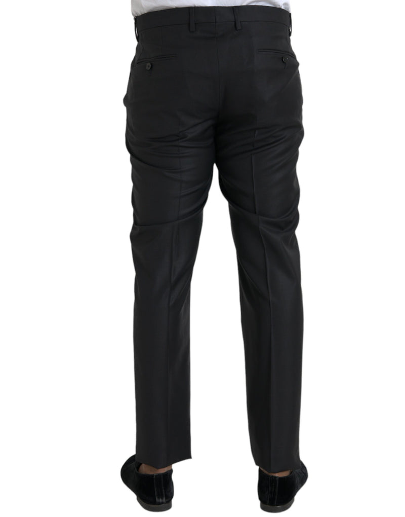 Dolce &amp; Gabbana zwarte wollen zijden skinny broekpak