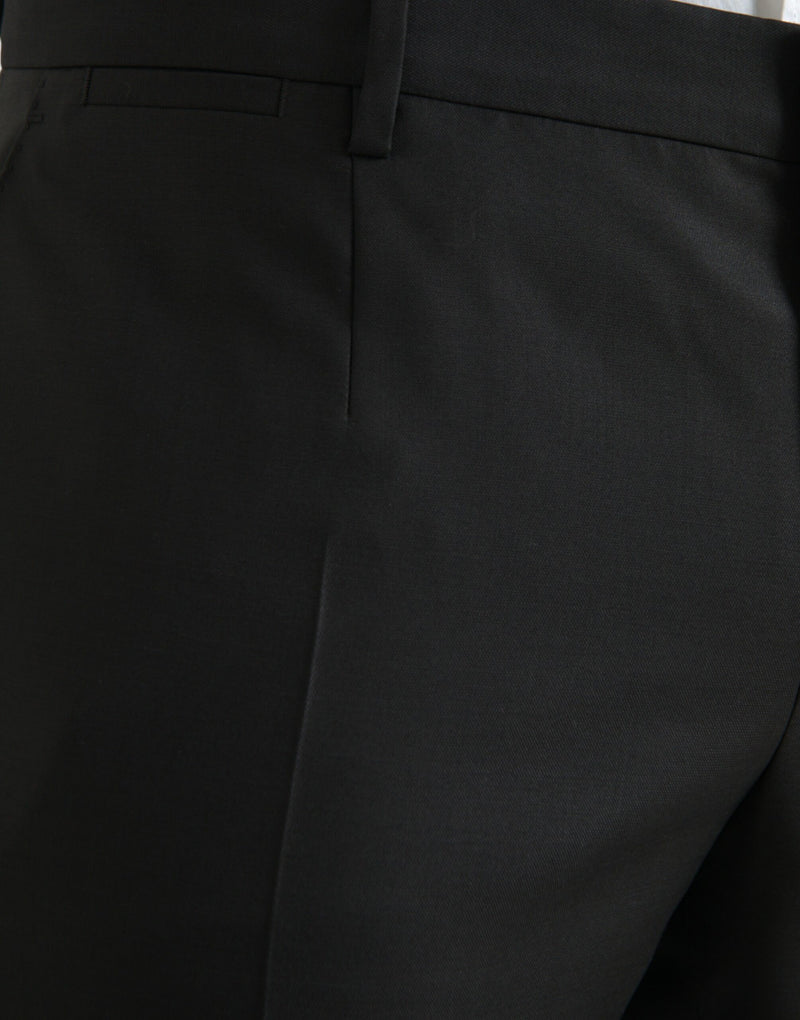 Dolce &amp; Gabbana zwarte wollen zijden skinny broekpak