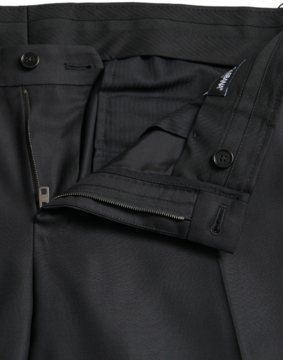 Pantalon-jupette noir en laine et soie, Dolce &amp; Gabbana