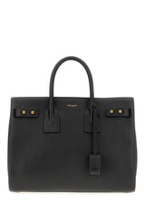 Saint Laurent Sac De Jour Handbag en Cuir de Veau Noir
