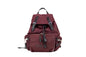 Sac à dos Burberry bordeaux moyen en nylon Econyl avec cordon de serrage