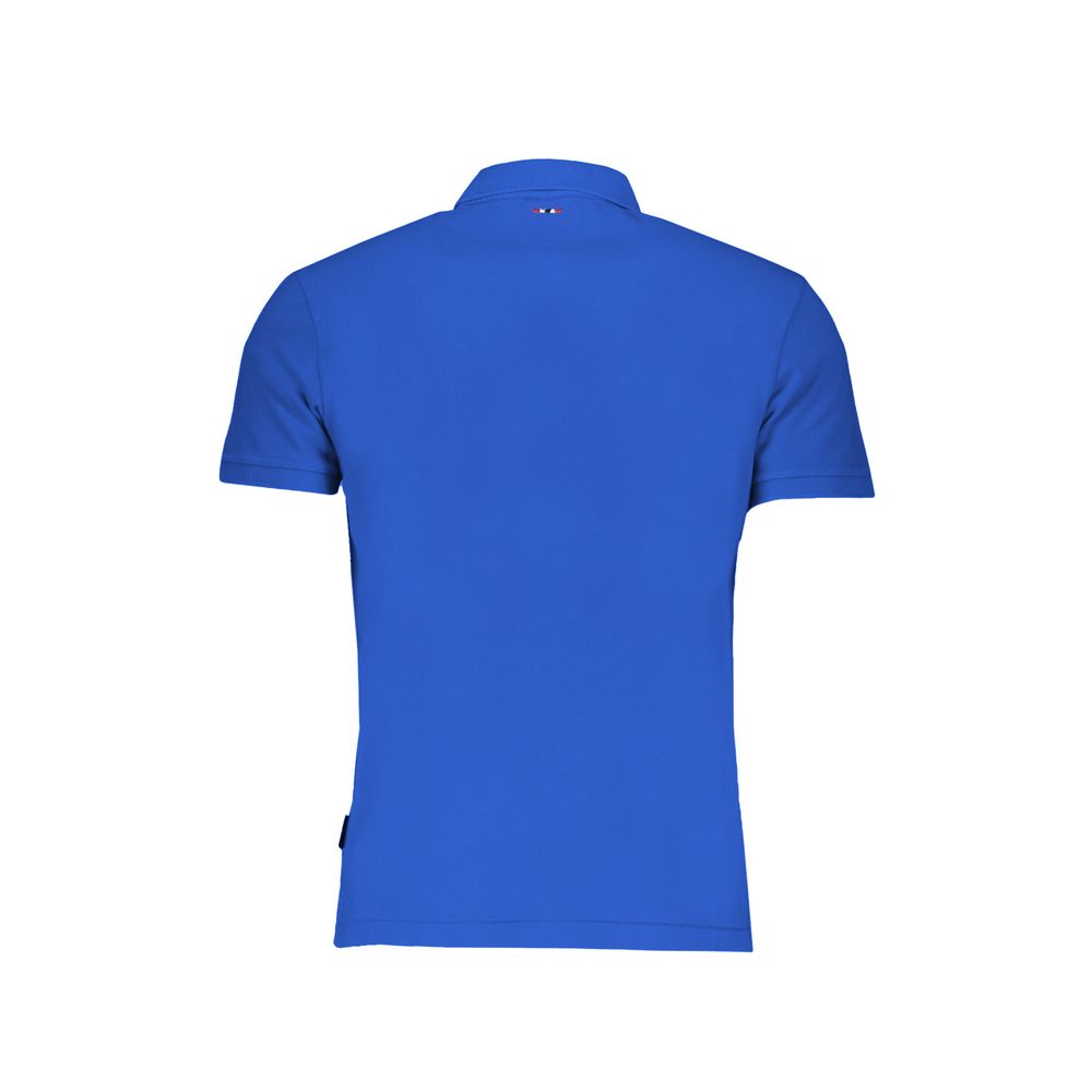 Napapijri blauw katoenen poloshirt