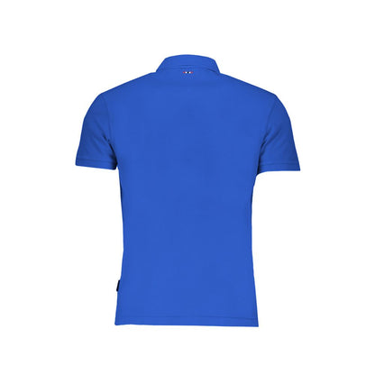 Napapijri blauw katoenen poloshirt