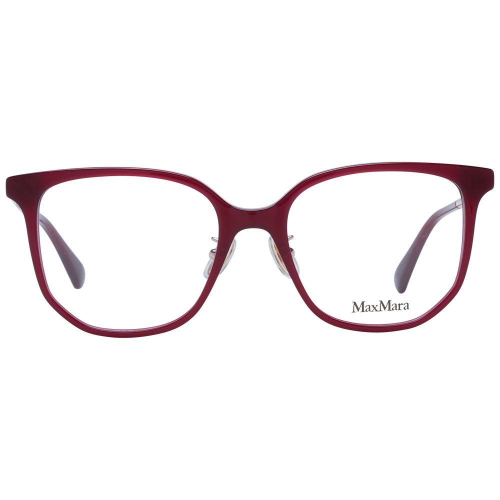 Max Mara Red Women Glasses Frame - Elegant Butterfly Style