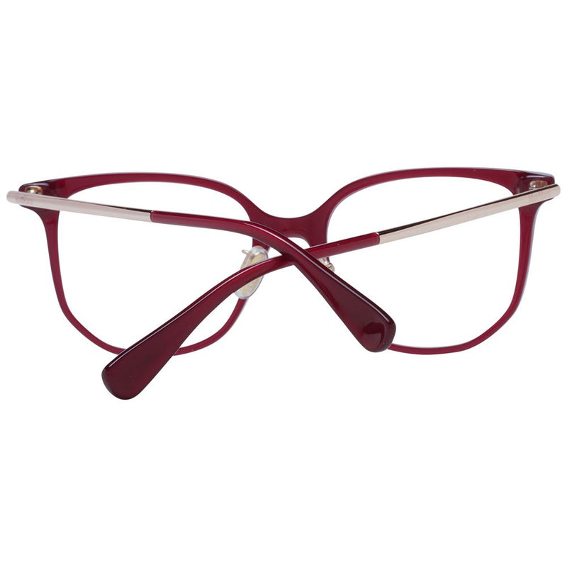 Max Mara Red Women Glasses Frame - Elegant Butterfly Style