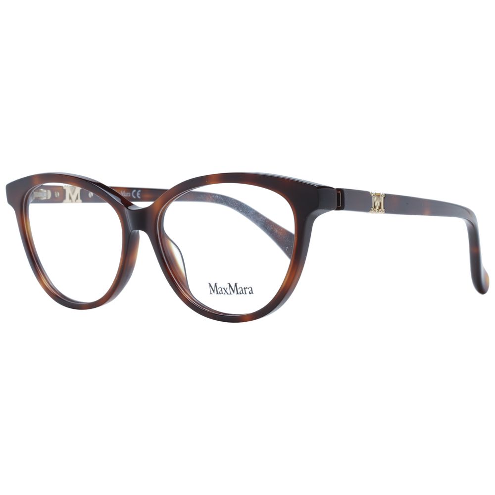 Max Mara Brown Women Glasses Frame - Elegant Butterfly Design