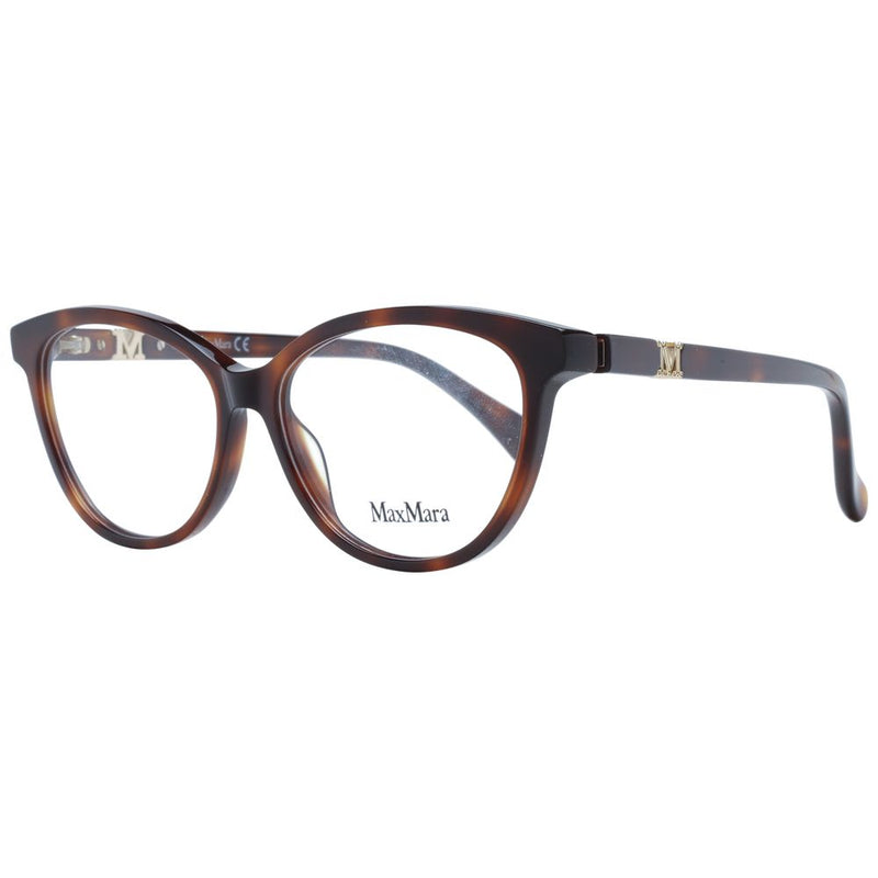 Max Mara Brown Women Glasses Frame - Elegant Butterfly Design