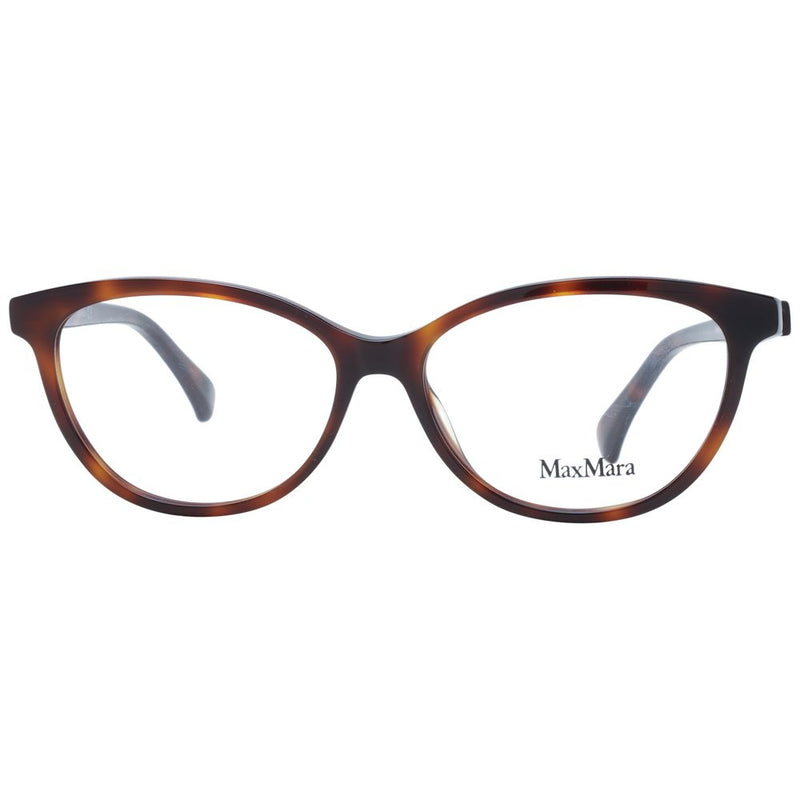 Max Mara Brown Women Glasses Frame - Elegant Butterfly Design