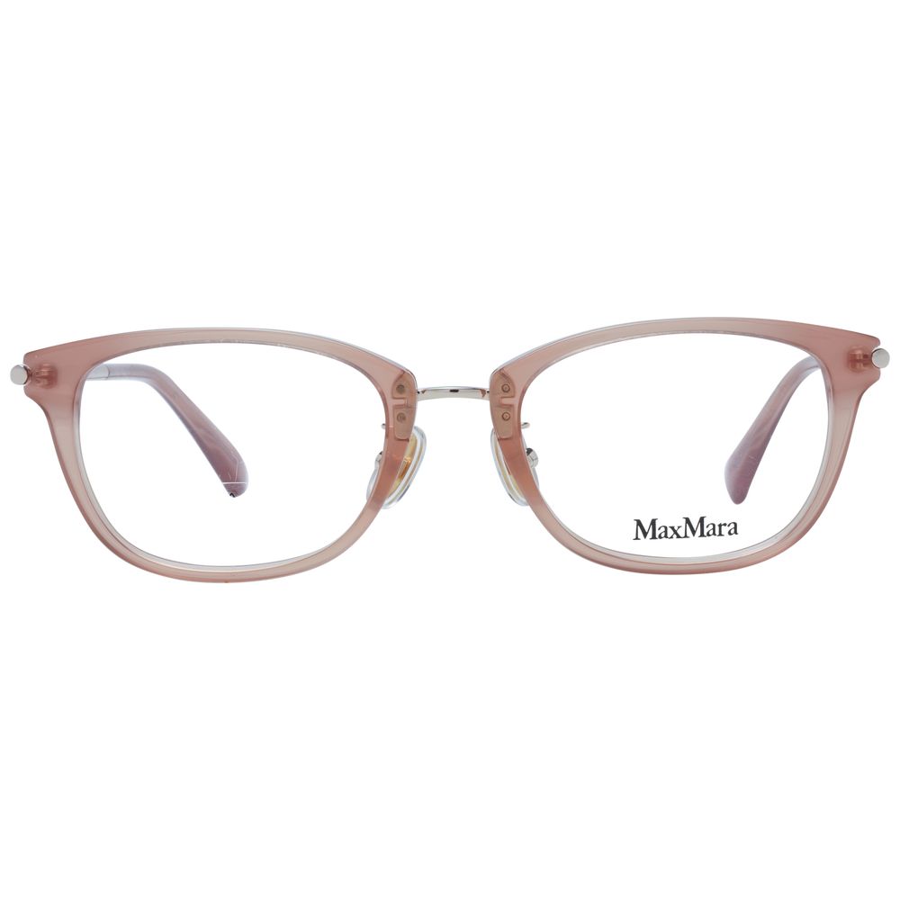 Max Mara Beige Women Glasses Frame - Elegant Butterfly Design