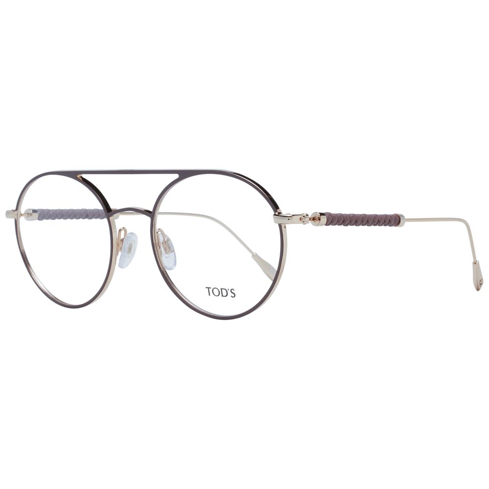 Tod's Brown Women Glasses Frame - Elegant Aviator Style