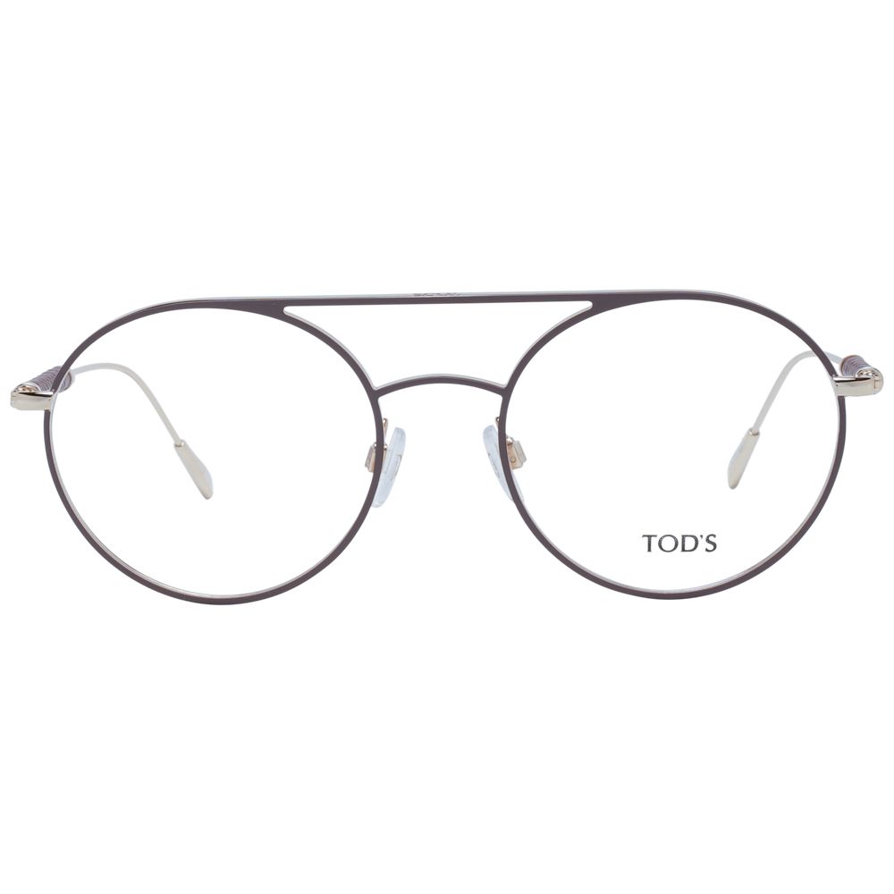 Tod's Brown Women Glasses Frame - Elegant Aviator Style