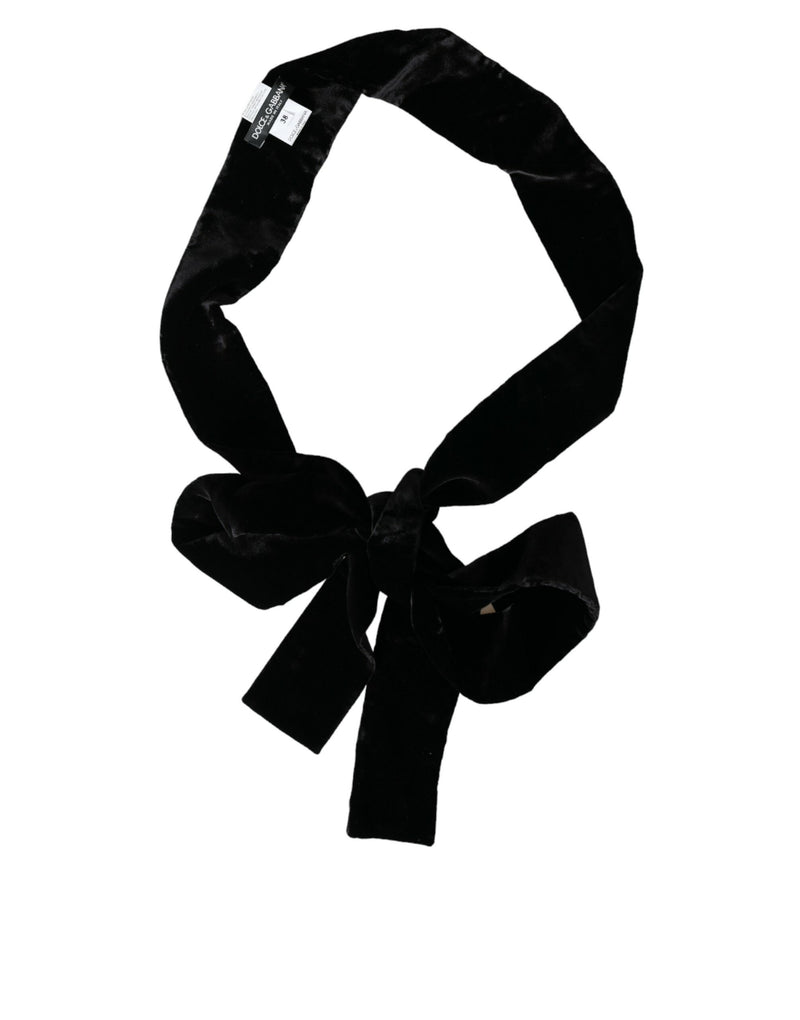 Ceinture Large Femme Viscose Noire Dolce & Gabbana