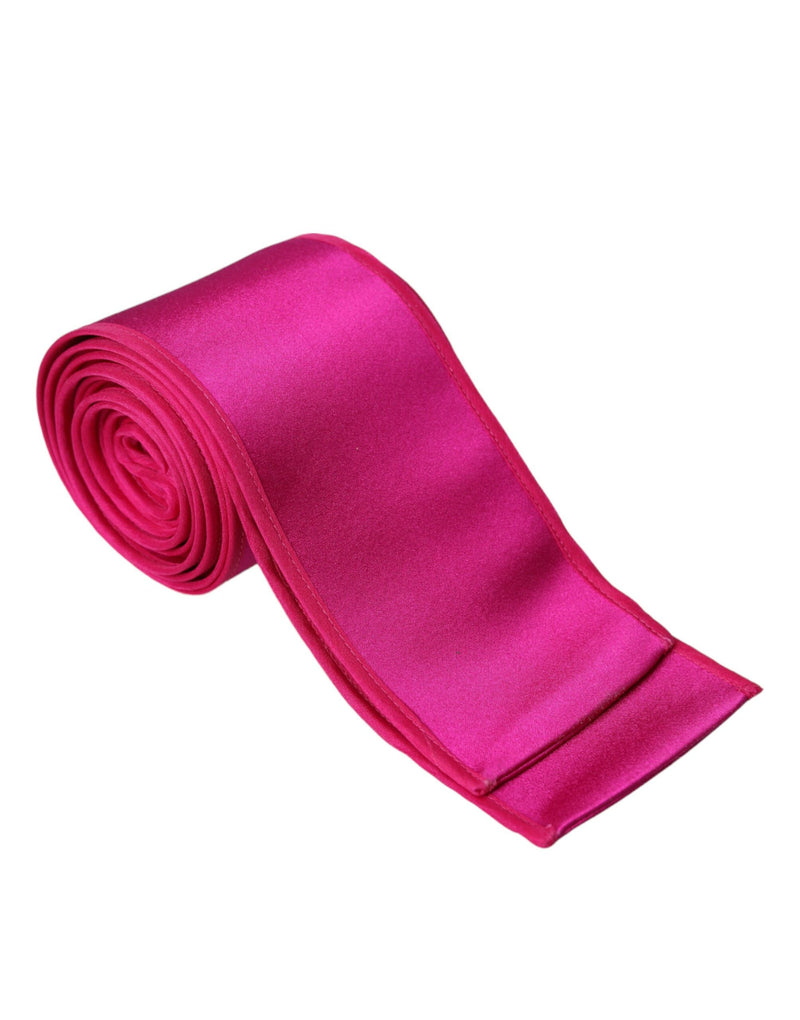 Dolce & Gabbana Fuchsia Pink Silk Waist Belt