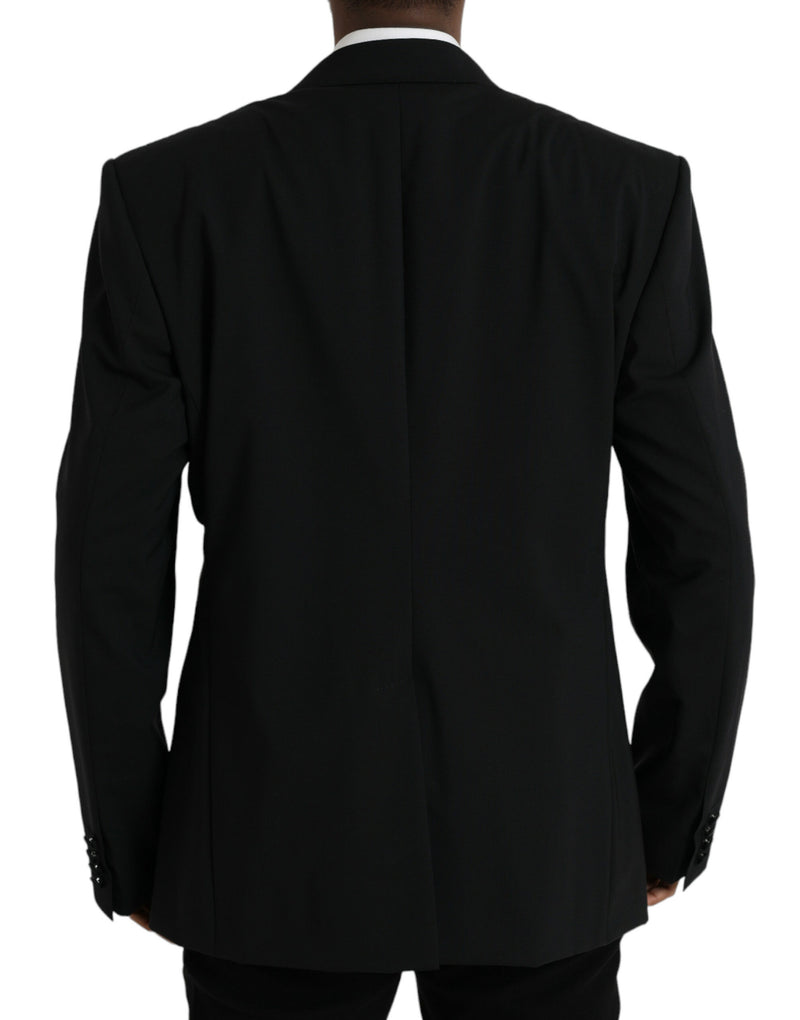 Dolce &amp; Gabbana Zwarte SICILIA Blazer met Enkele Knopenrij