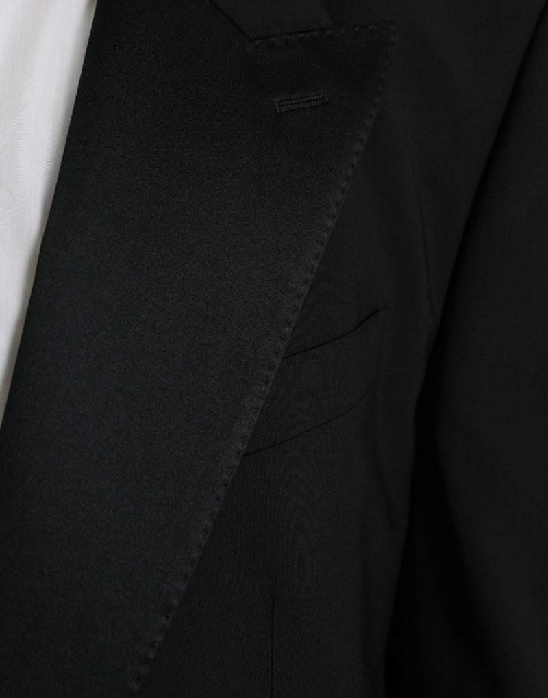 Dolce &amp; Gabbana Zwarte SICILIA Blazer met Enkele Knopenrij