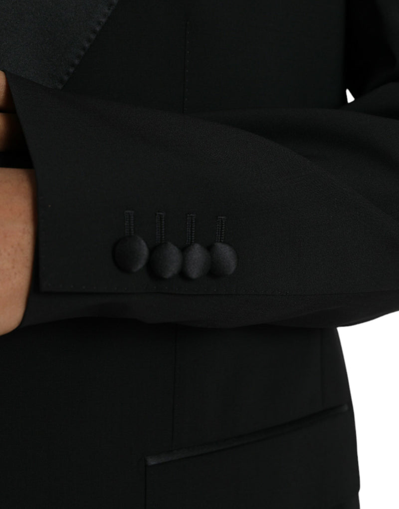 Dolce &amp; Gabbana Zwarte SICILIA Blazer met Enkele Knopenrij