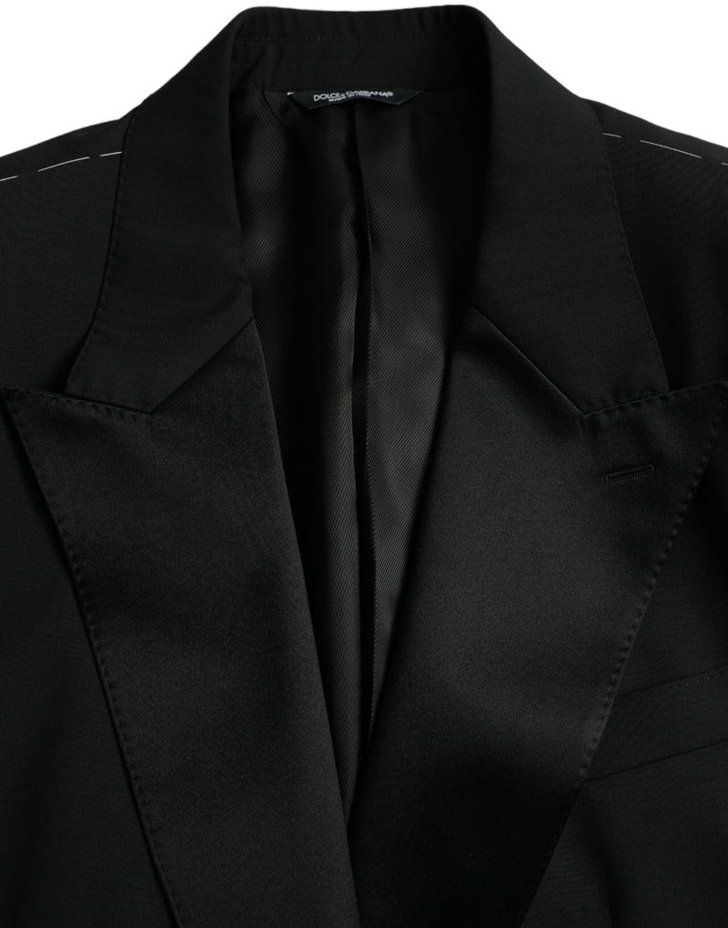 Dolce &amp; Gabbana Zwarte SICILIA Blazer met Enkele Knopenrij