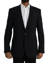Dolce &amp; Gabbana, veste-blazer MARTINI noire à simple boutonnage