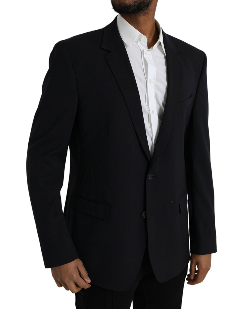 Dolce &amp; Gabbana Zwarte MARTINI Enkellaags Jas Blazer