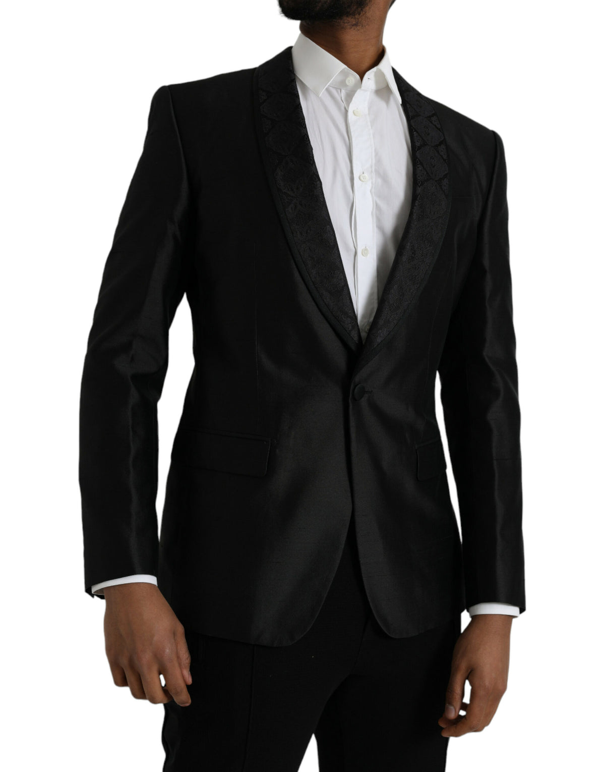 Dolce &amp; Gabbana, veste-blazer MARTINI noire à simple boutonnage
