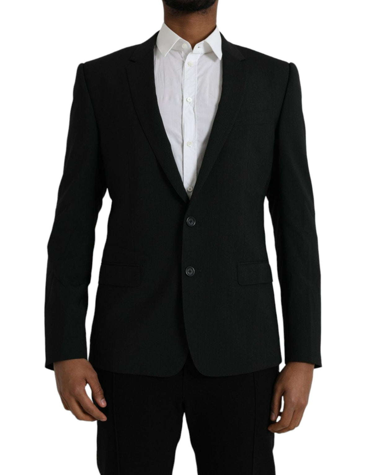 Dolce &amp; Gabbana Bleu Or, Blazer à revers, à simple boutonnage