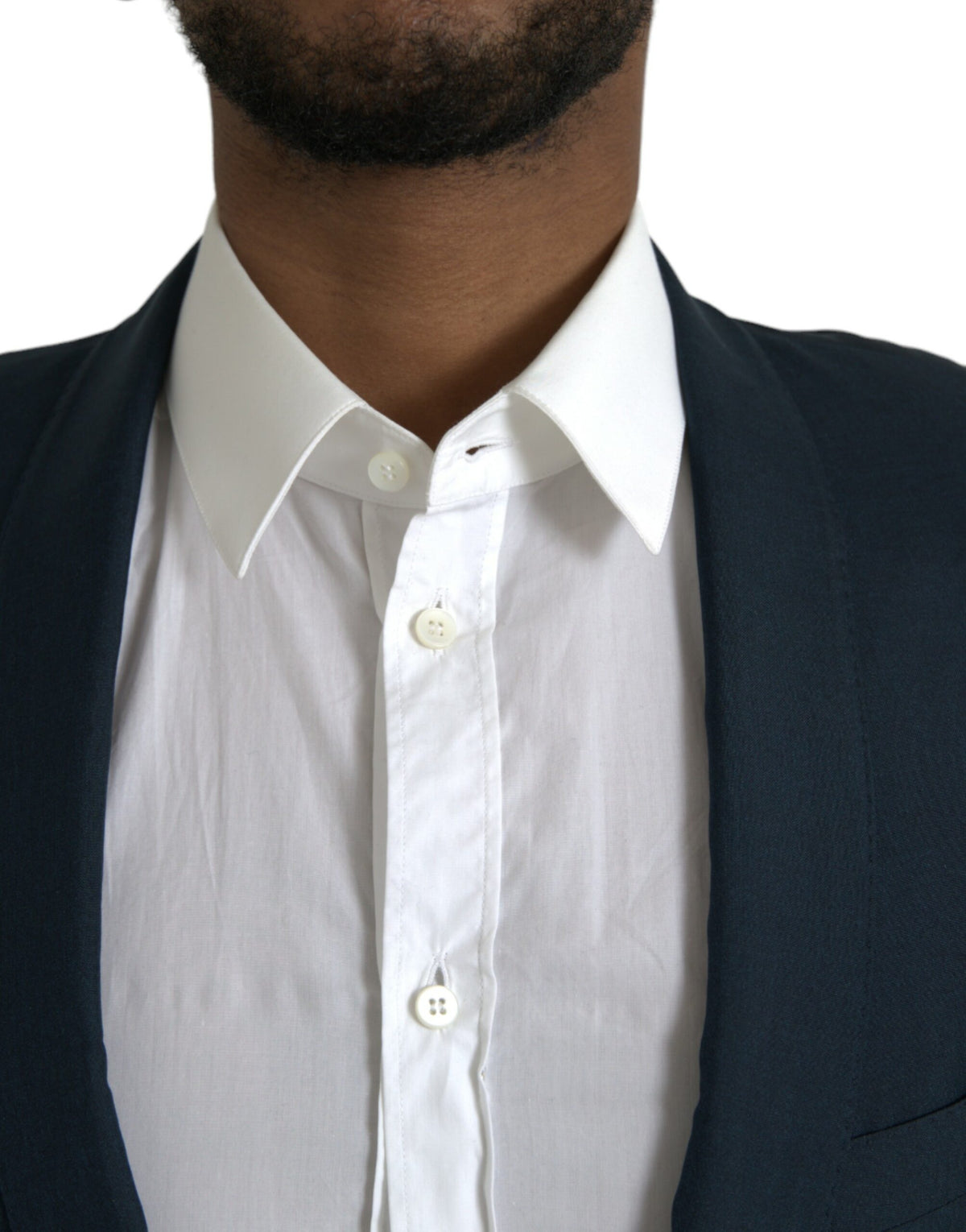 Dolce &amp; Gabbana Bleu Or, Blazer à revers, à simple boutonnage