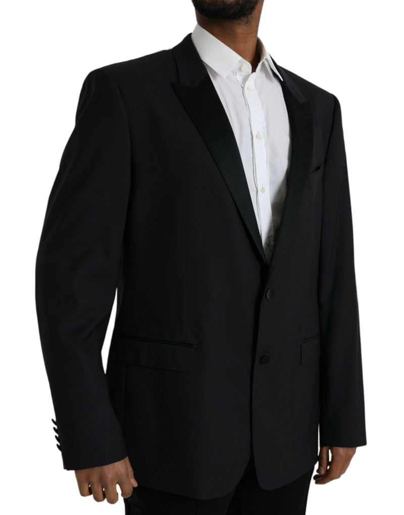 Dolce &amp; Gabbana Blauwe MARTINI Blazer met Enkele Knopenrij