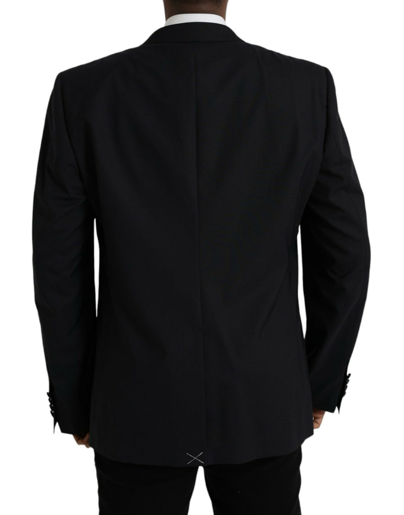 Dolce &amp; Gabbana Blauwe MARTINI Blazer met Enkele Knopenrij