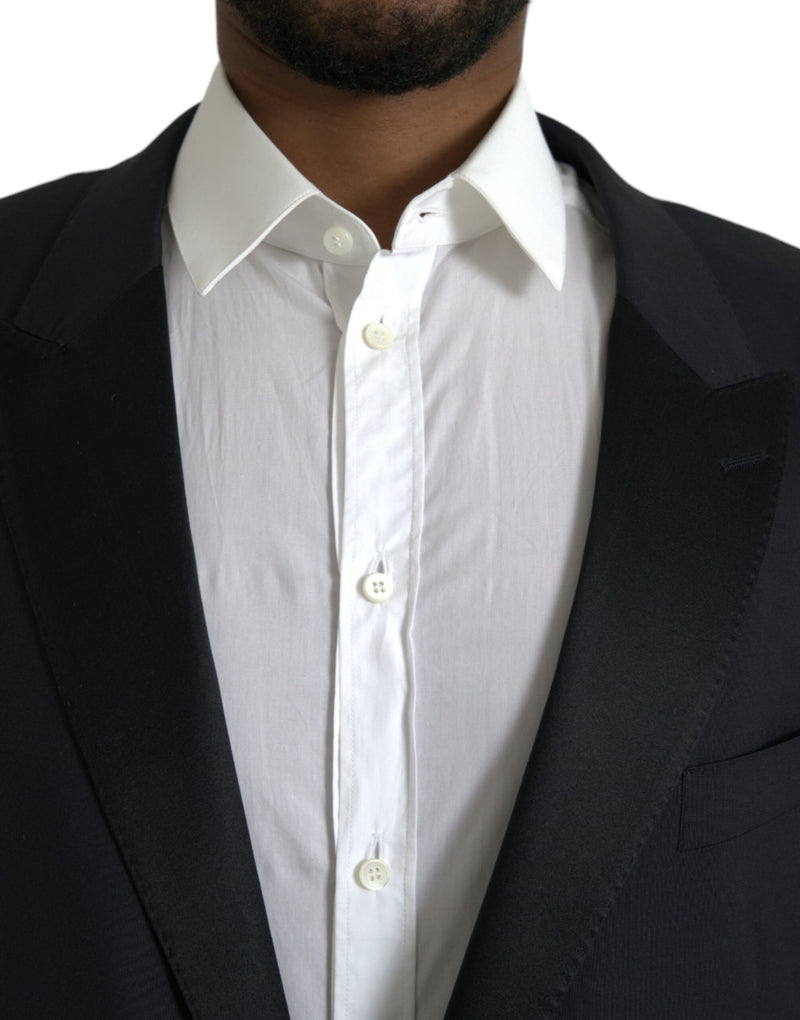 Dolce &amp; Gabbana Blauwe MARTINI Blazer met Enkele Knopenrij
