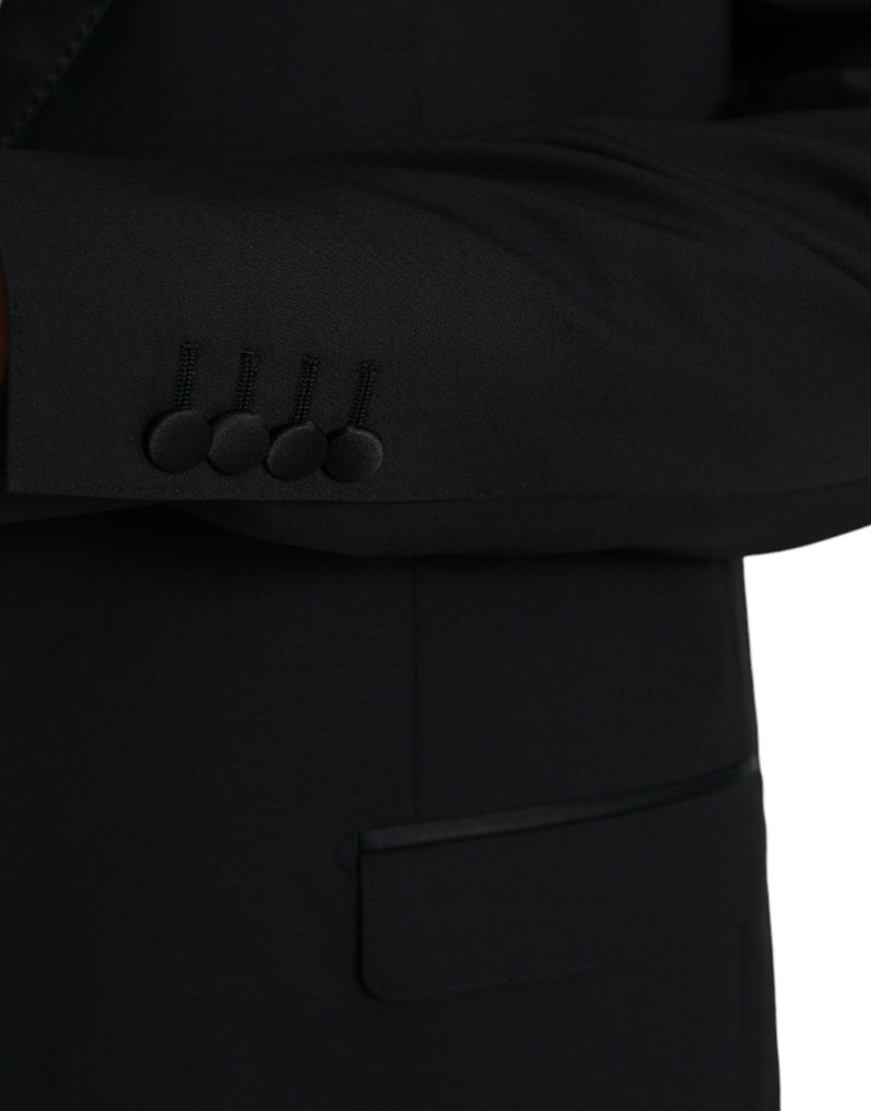 Dolce &amp; Gabbana Blauwe MARTINI Blazer met Enkele Knopenrij