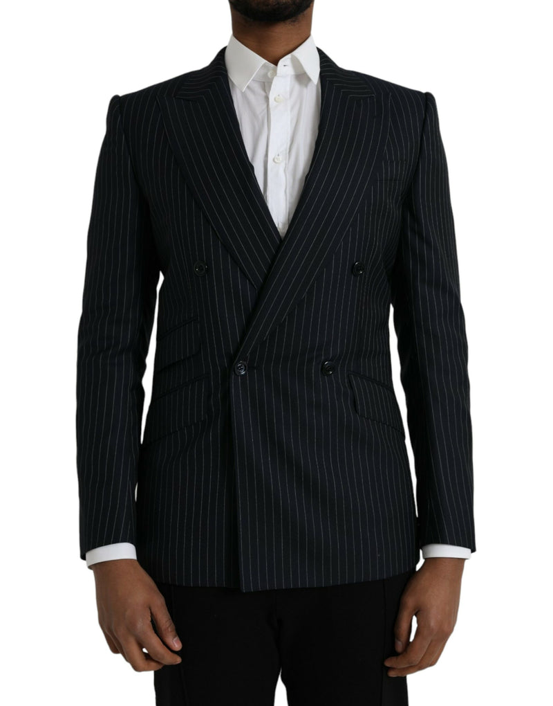 Dolce &amp; Gabbana SICILIA dubbelgeknapte blazer met zwarte strepen