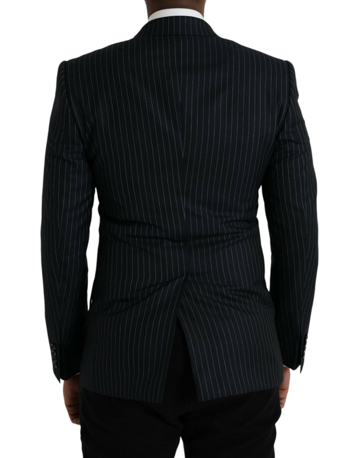 Dolce &amp; Gabbana, veste-blazer SICILIA à rayures noires, à double boutonnage