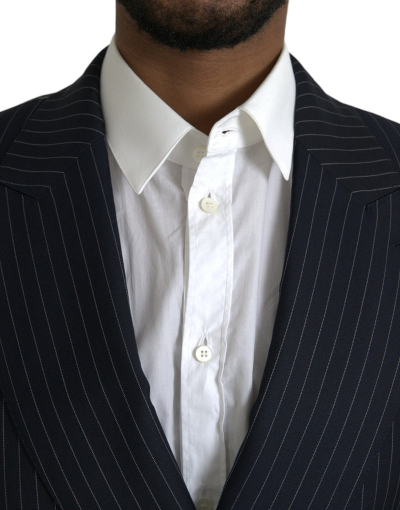 Dolce &amp; Gabbana SICILIA dubbelgeknapte blazer met zwarte strepen