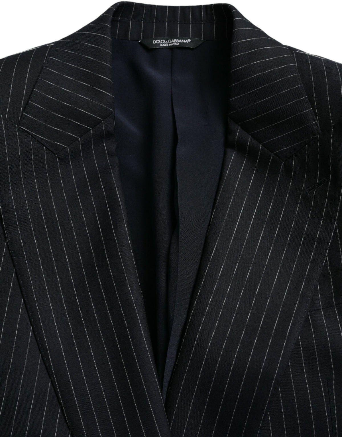 Dolce &amp; Gabbana, veste-blazer SICILIA à rayures noires, à double boutonnage
