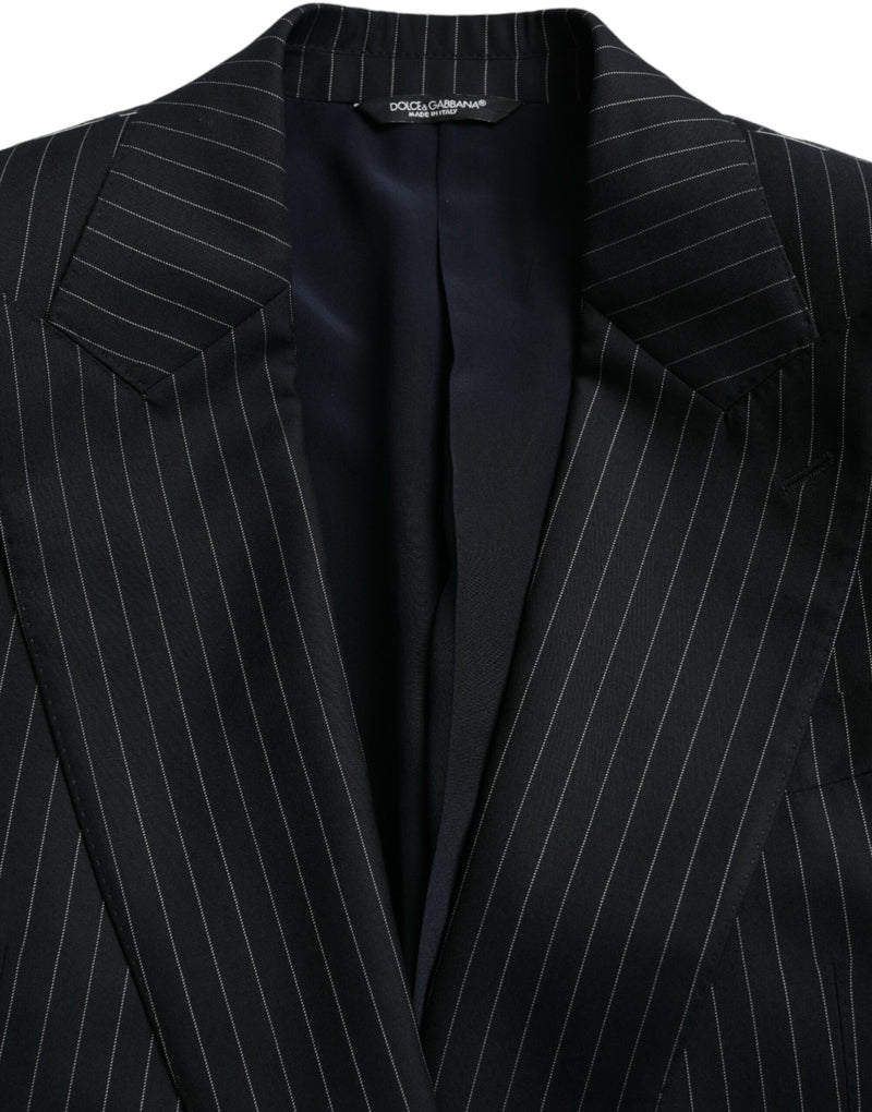 Dolce &amp; Gabbana SICILIA dubbelgeknapte blazer met zwarte strepen
