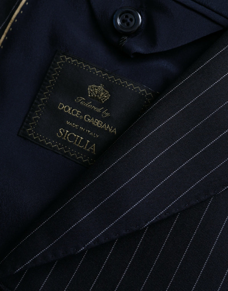 Dolce &amp; Gabbana SICILIA dubbelgeknapte blazer met zwarte strepen