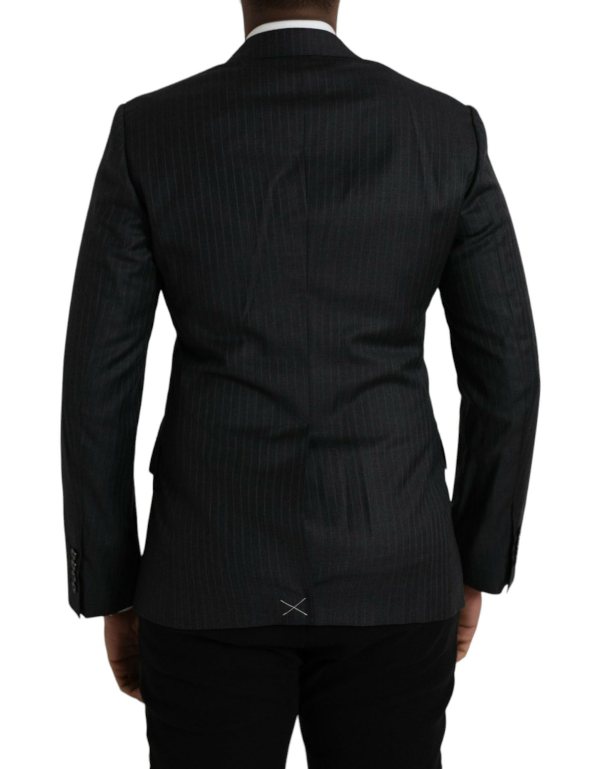 Dolce &amp; Gabbana Blazer MARTINI à rayures noires, à simple boutonnage