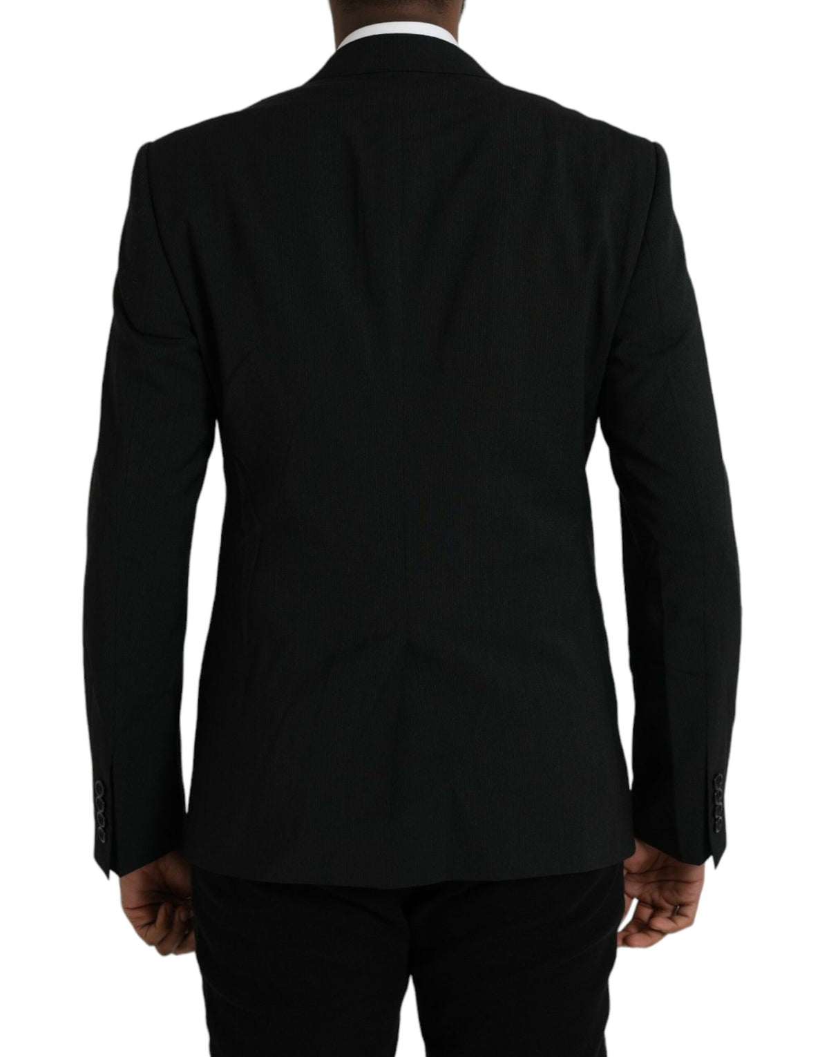 Dolce &amp; Gabbana Blazer MARTINI bleu à revers châle et à simple boutonnage