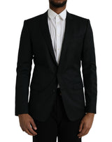 Dolce &amp; Gabbana Blazer à simple boutonnage MARTINI en laine noire